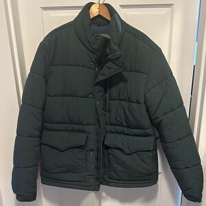 Men's Green Puffer Jacket